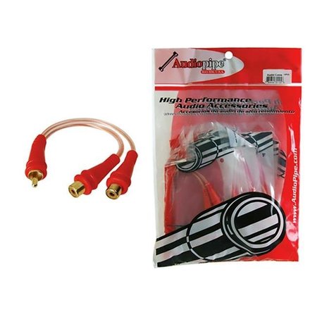 NIPPON Nippon BMSGYM2F 1M-2F Audiopipe RCA Splitter; Bag of 10 BMSGYM2F